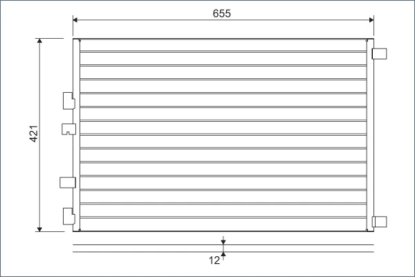 Condenseur, climatisation VALEO 818002