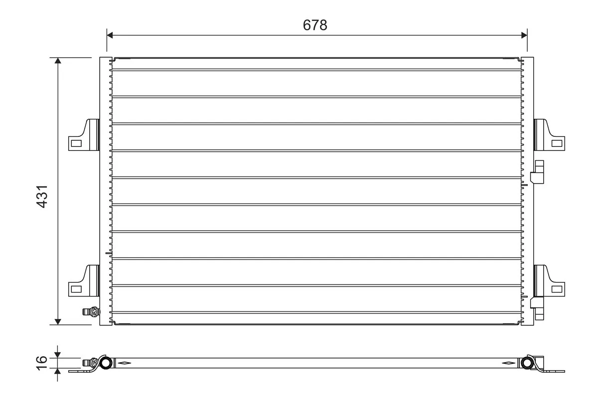Condenseur, climatisation VALEO 814007