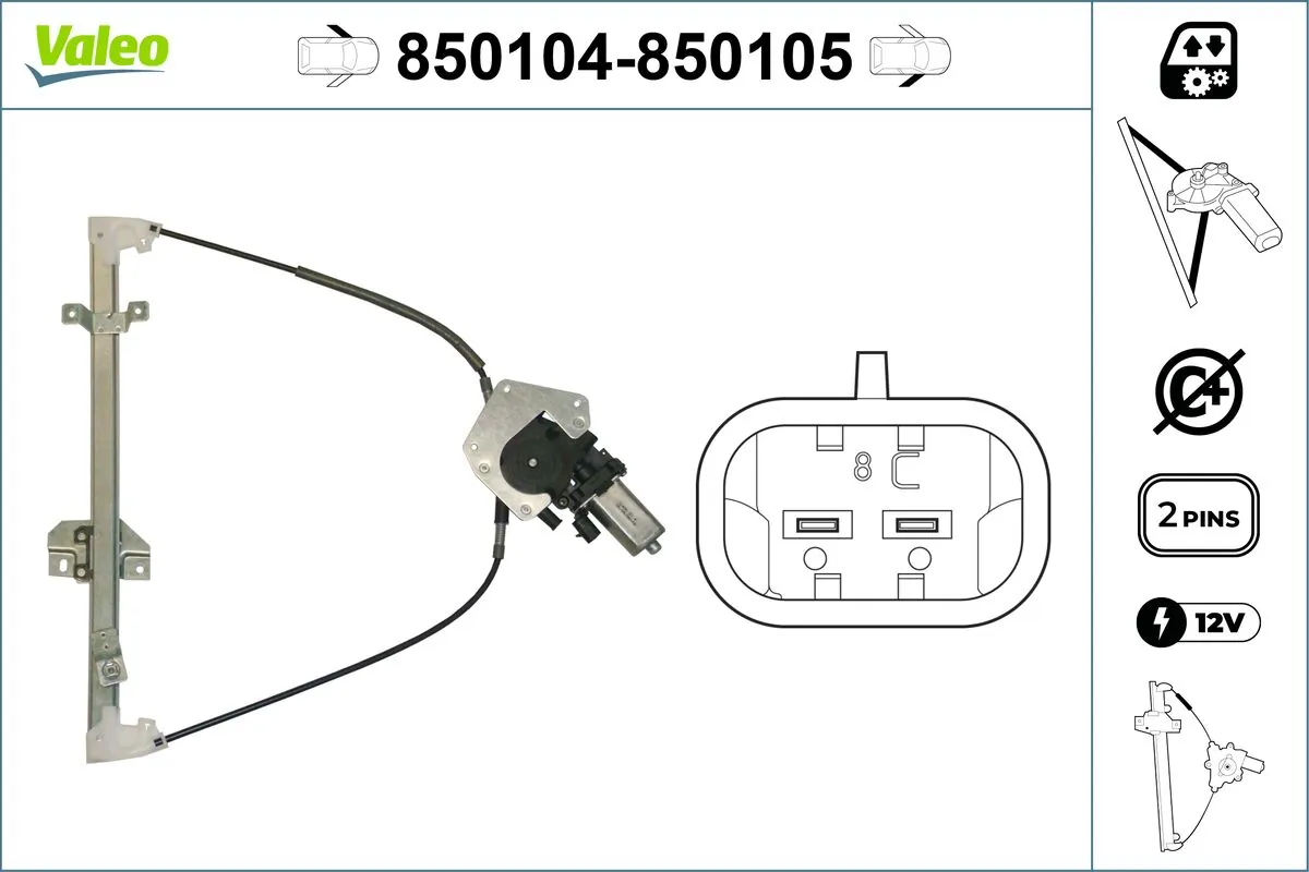 Lève-vitre VALEO 850104
