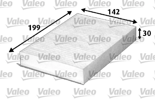 Filtre, air de l'habitacle VALEO 715644