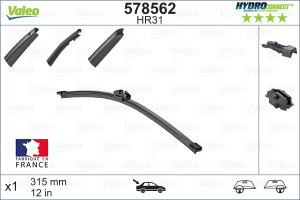 Щітки двірника VALEO (578562)