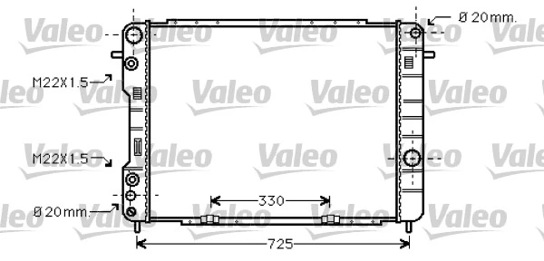 Radiateur, refroidissement du moteur VALEO 734389