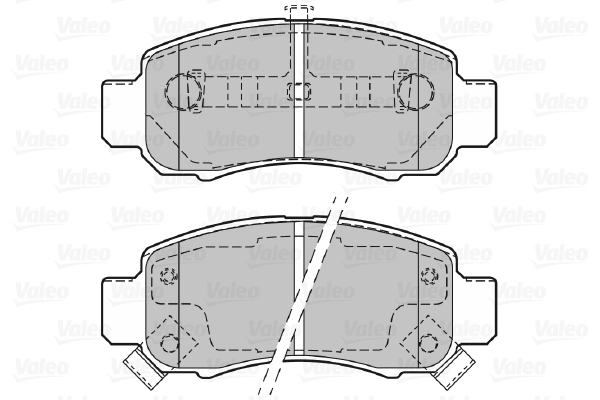 Kit de plaquettes de frein, frein à disque VALEO 601352
