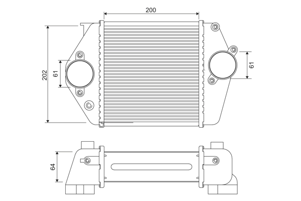 Intercooler, échangeur VALEO 818380