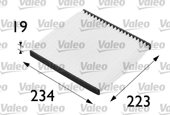 Filtre, air de l'habitacle VALEO 698279