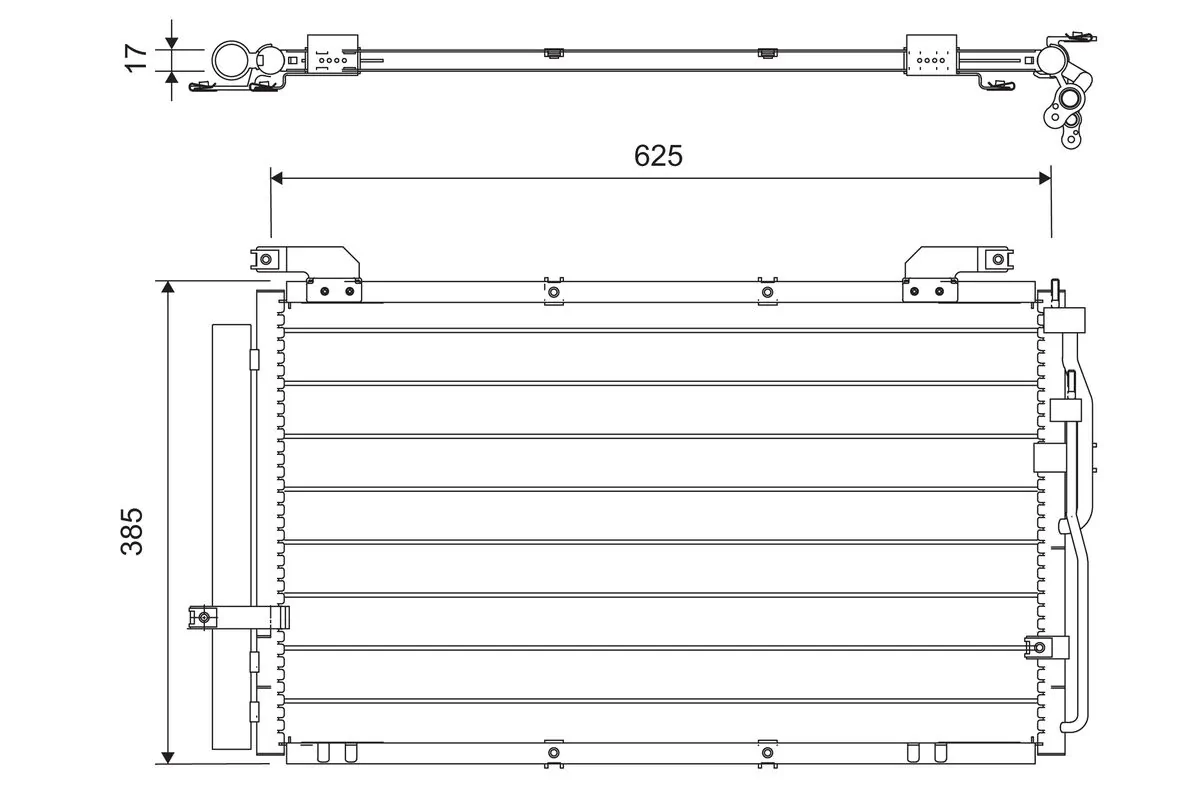 Condenseur, climatisation VALEO 818075