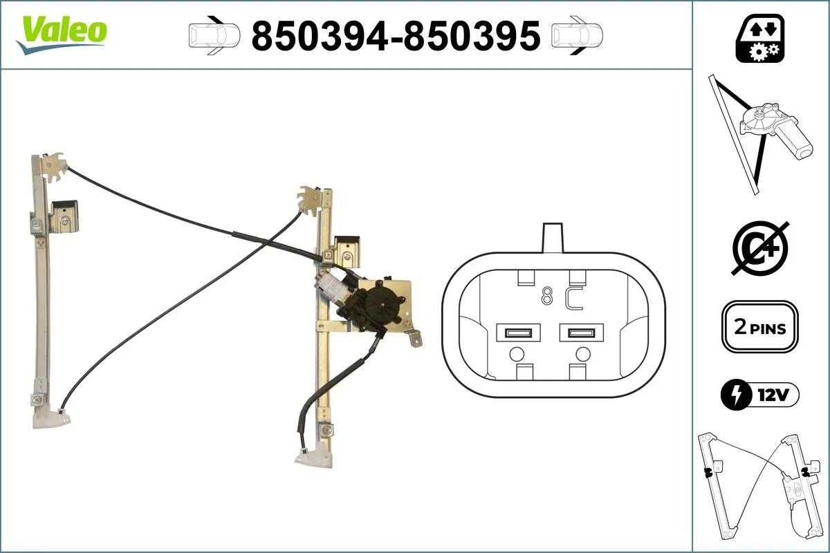 Lève-vitre VALEO 850394