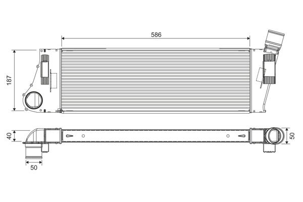Intercooler, échangeur VALEO 818727