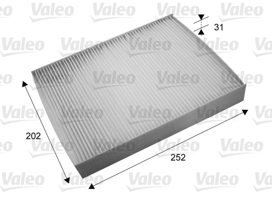 Filtre, air de l'habitacle VALEO 715697