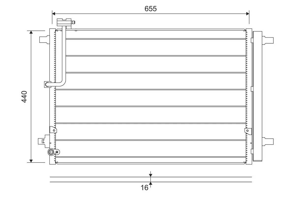 Condenseur, climatisation VALEO 822657
