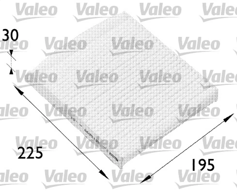 Filtre, air de l'habitacle VALEO 698512