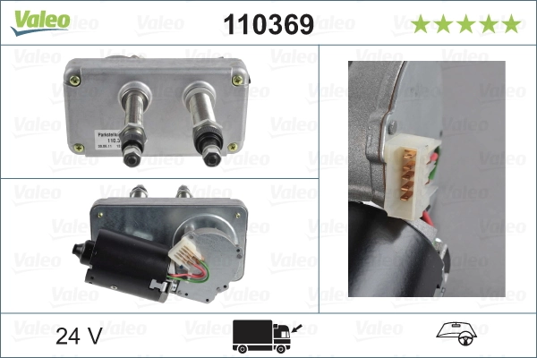 Moteur d'essuie-glace VALEO 110369