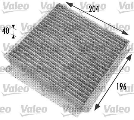 Filtre, air de l'habitacle VALEO 698774