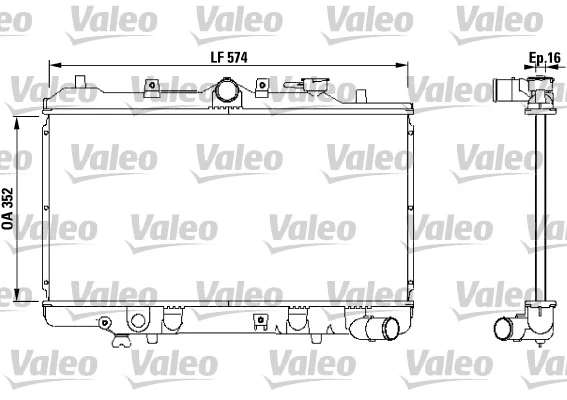 Radiateur, refroidissement du moteur VALEO 731142