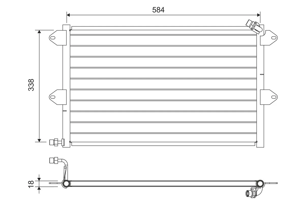 Condenseur, climatisation VALEO 816908