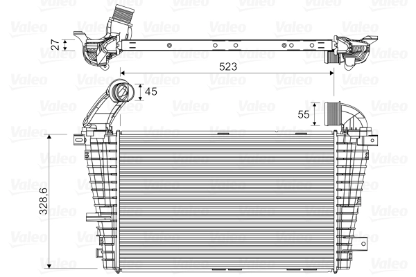 Intercooler, échangeur VALEO 818328