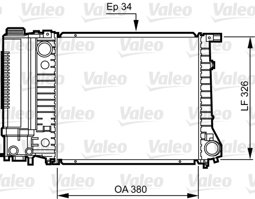 Radiateur, refroidissement du moteur VALEO 731509