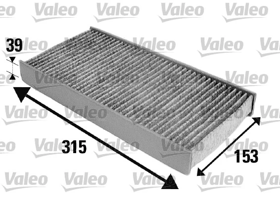 Filtre, air de l'habitacle VALEO 698884