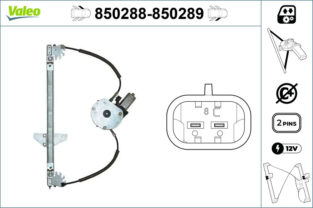 Lève-vitre VALEO 850288
