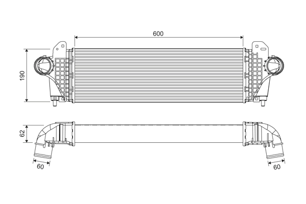 Intercooler, échangeur VALEO 818694