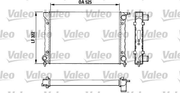 Radiateur, refroidissement du moteur VALEO 883727