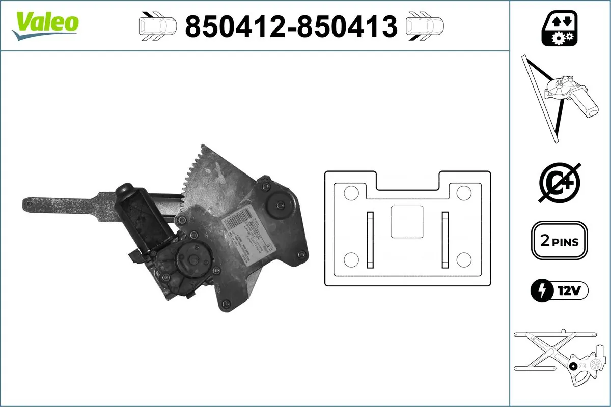Lève-vitre VALEO 850412