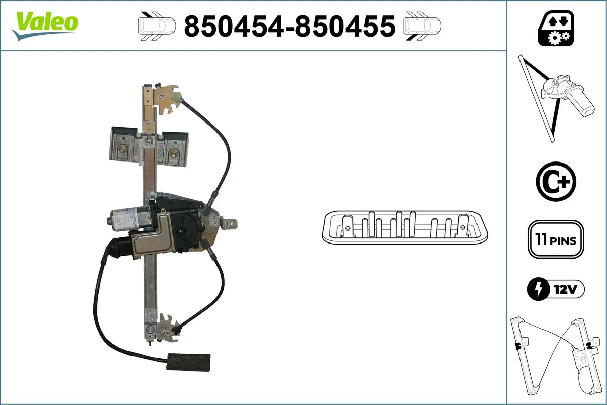 Lève-vitre VALEO 850454