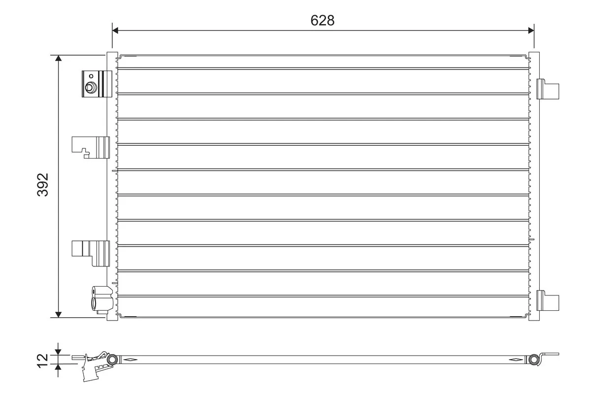 Condenseur, climatisation VALEO 822744