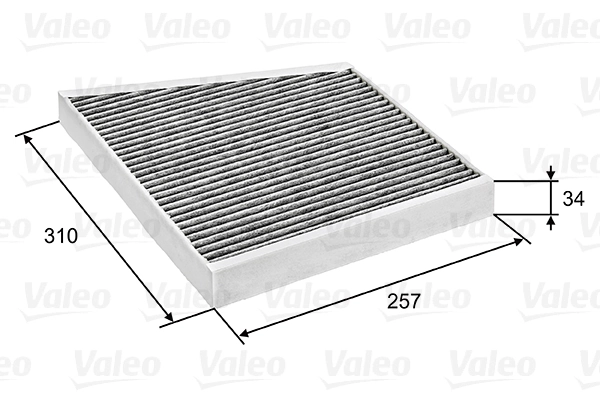 Filtre, air de l'habitacle VALEO 698741