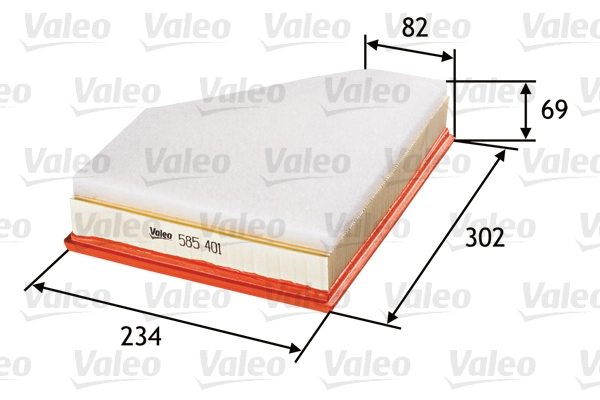 VALEO 585401 — Повітряний фільтр