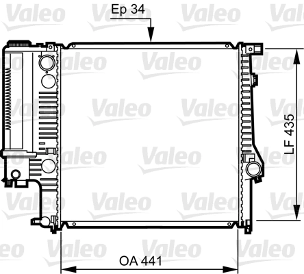 Radiateur, refroidissement du moteur VALEO 731512