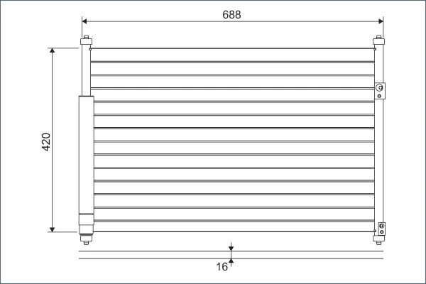 Condenseur, climatisation VALEO 814228