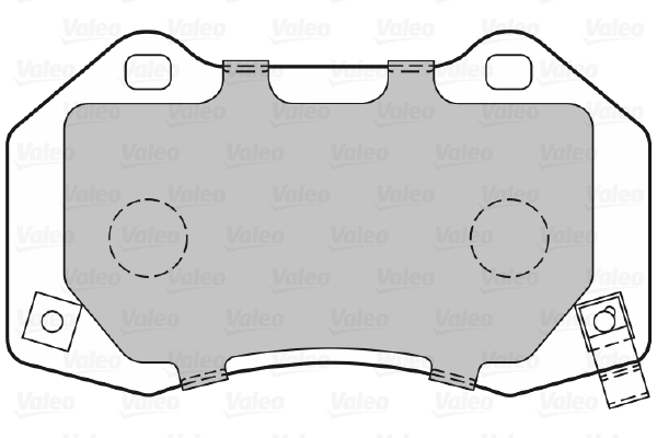 Kit de plaquettes de frein, frein à disque VALEO 601372