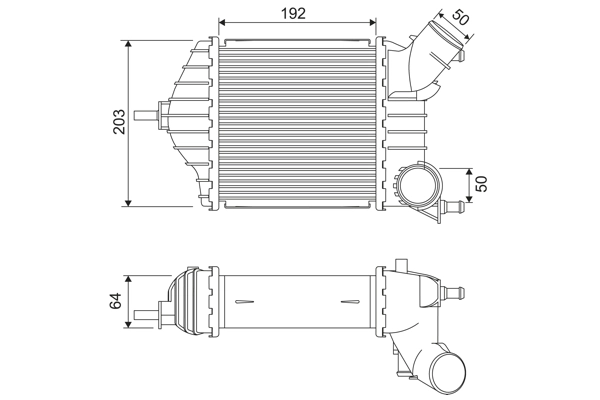 Intercooler, échangeur VALEO 818725