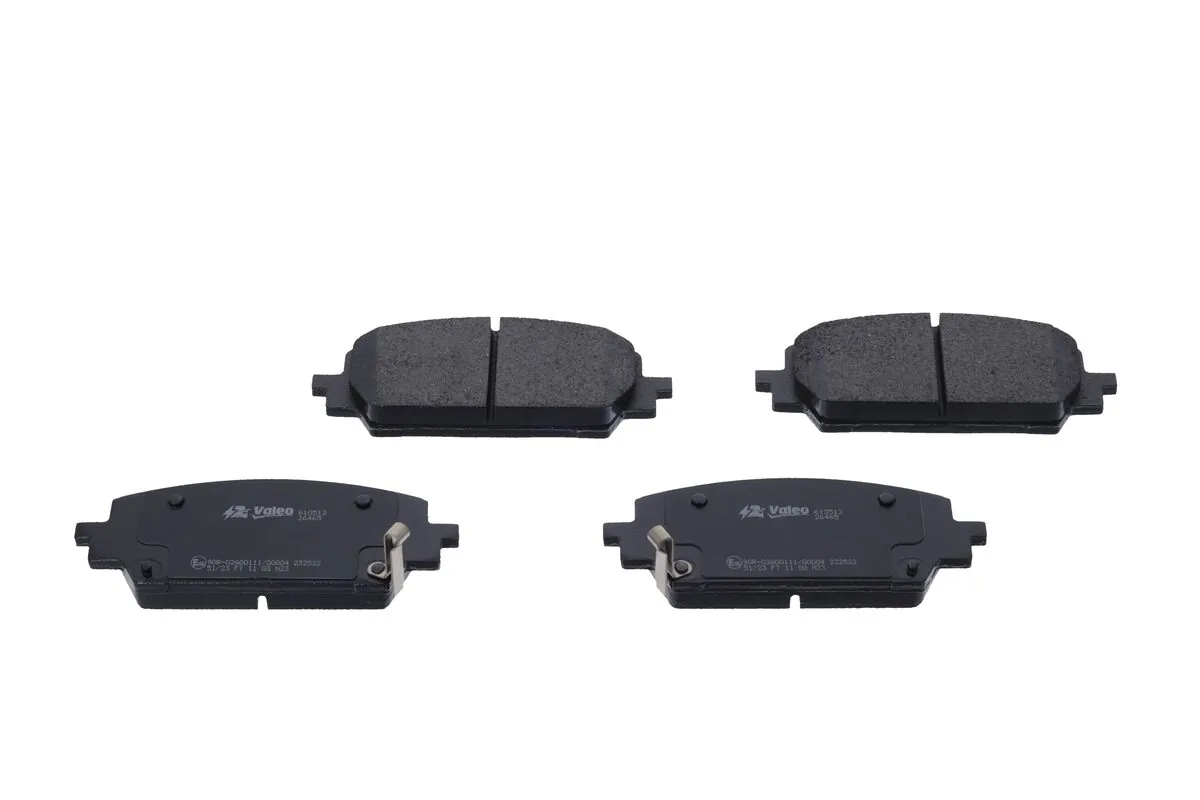 Kit de plaquettes de frein, frein à disque VALEO 610512