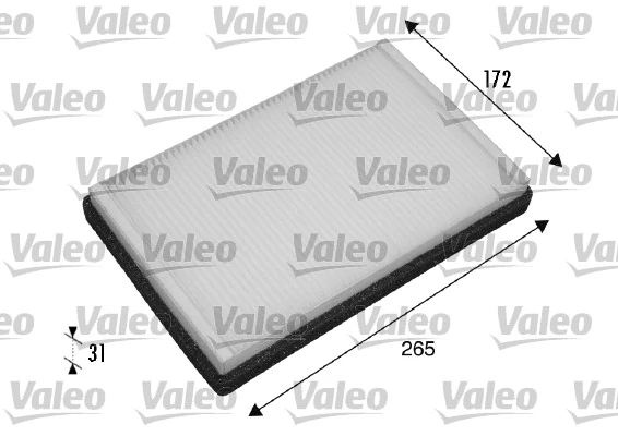 Filtre, air de l'habitacle VALEO 698770