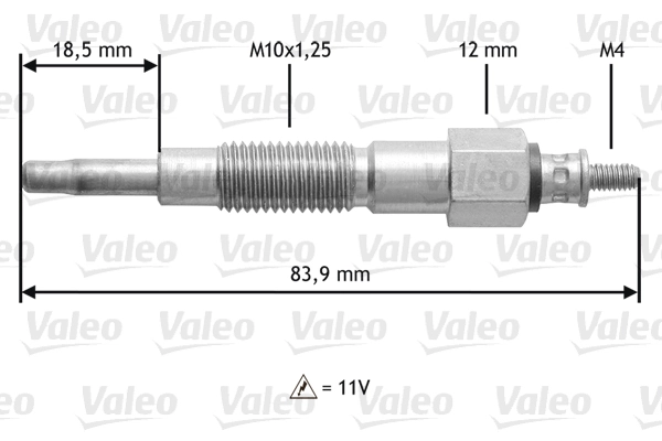 Bougie de préchauffage VALEO 345180