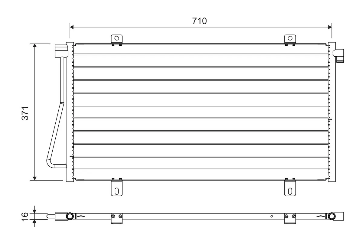 Condenseur, climatisation VALEO 817742