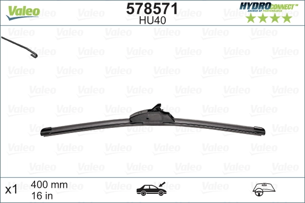Balai d'essuie-glace VALEO 578571