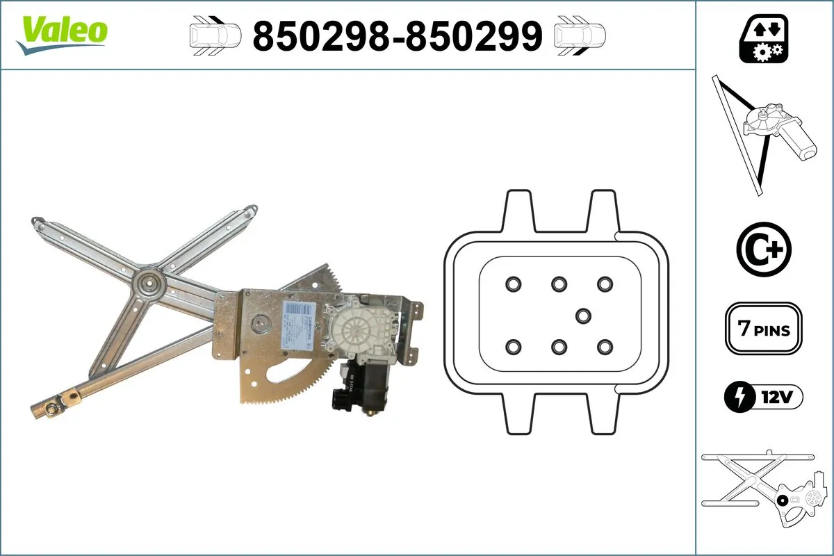 Lève-vitre VALEO 850298