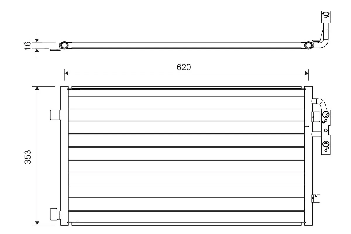 Condenseur, climatisation VALEO 822719