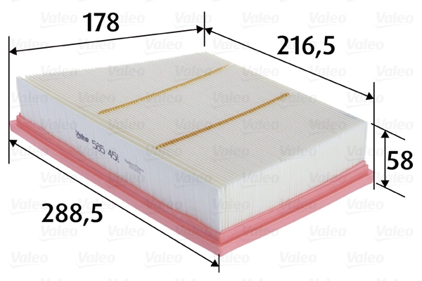 VALEO 585451 — Фільтр повітряний
