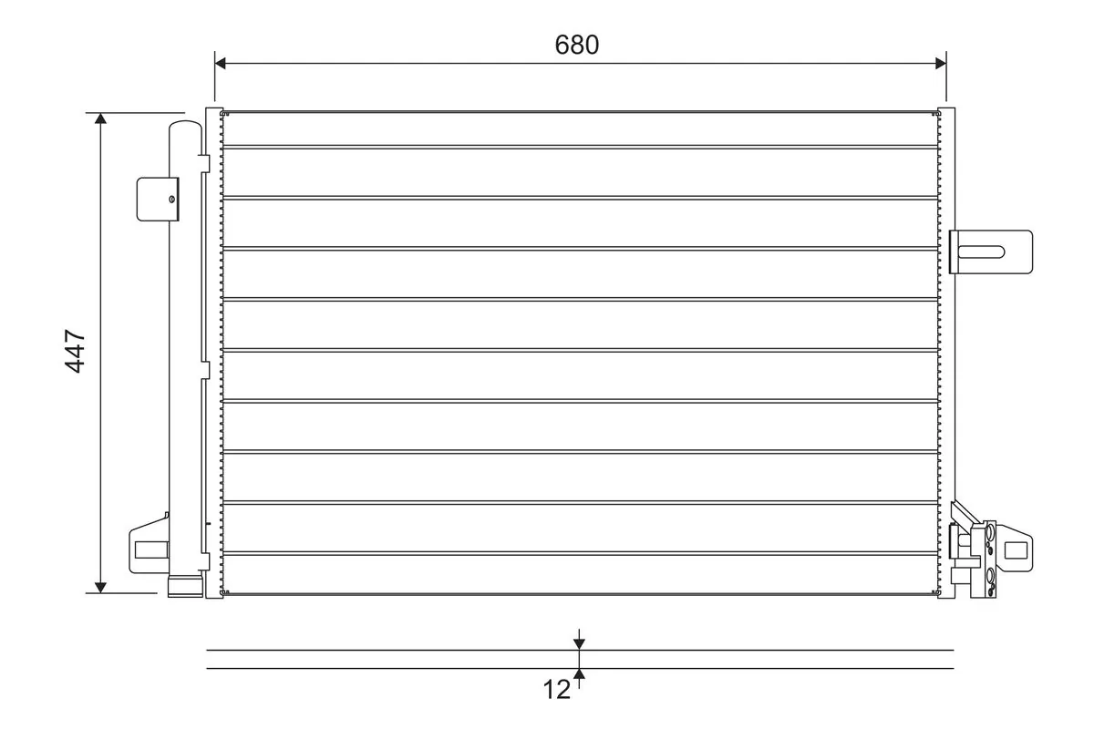 Condenseur, climatisation VALEO 822691