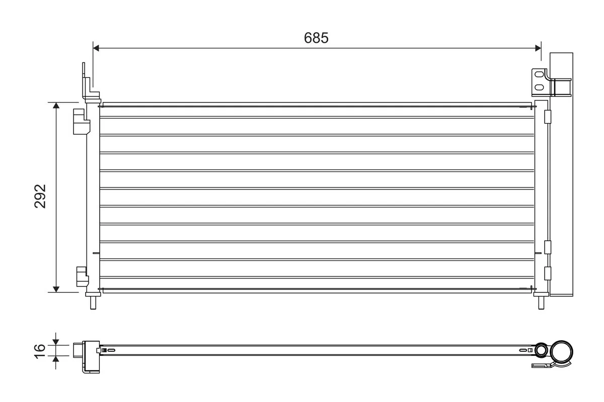 Condenseur, climatisation VALEO 822720