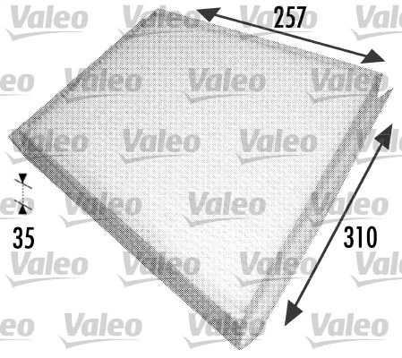 Filtre, air de l'habitacle VALEO 698702