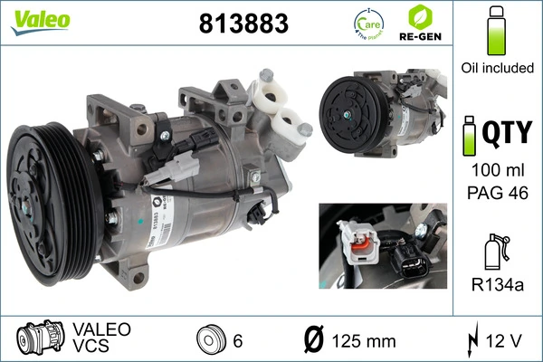 Compresseur, climatisation VALEO 813883