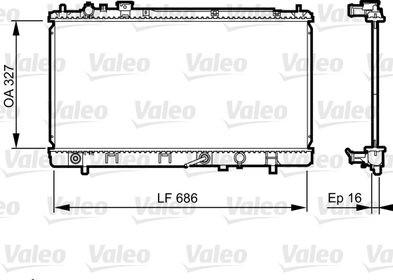 Radiateur, refroidissement du moteur VALEO 735240