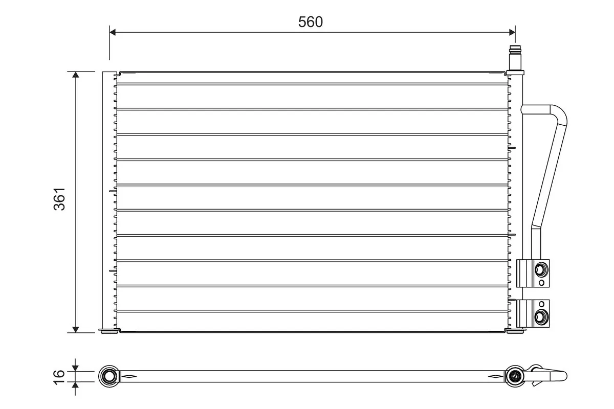 Condenseur, climatisation VALEO 814083