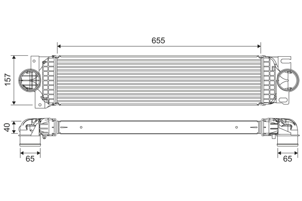 Intercooler, échangeur VALEO 822907
