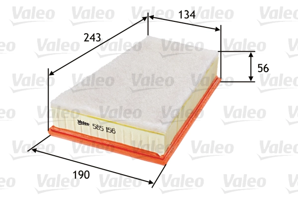 VALEO 585156 — Повітряний фільтр